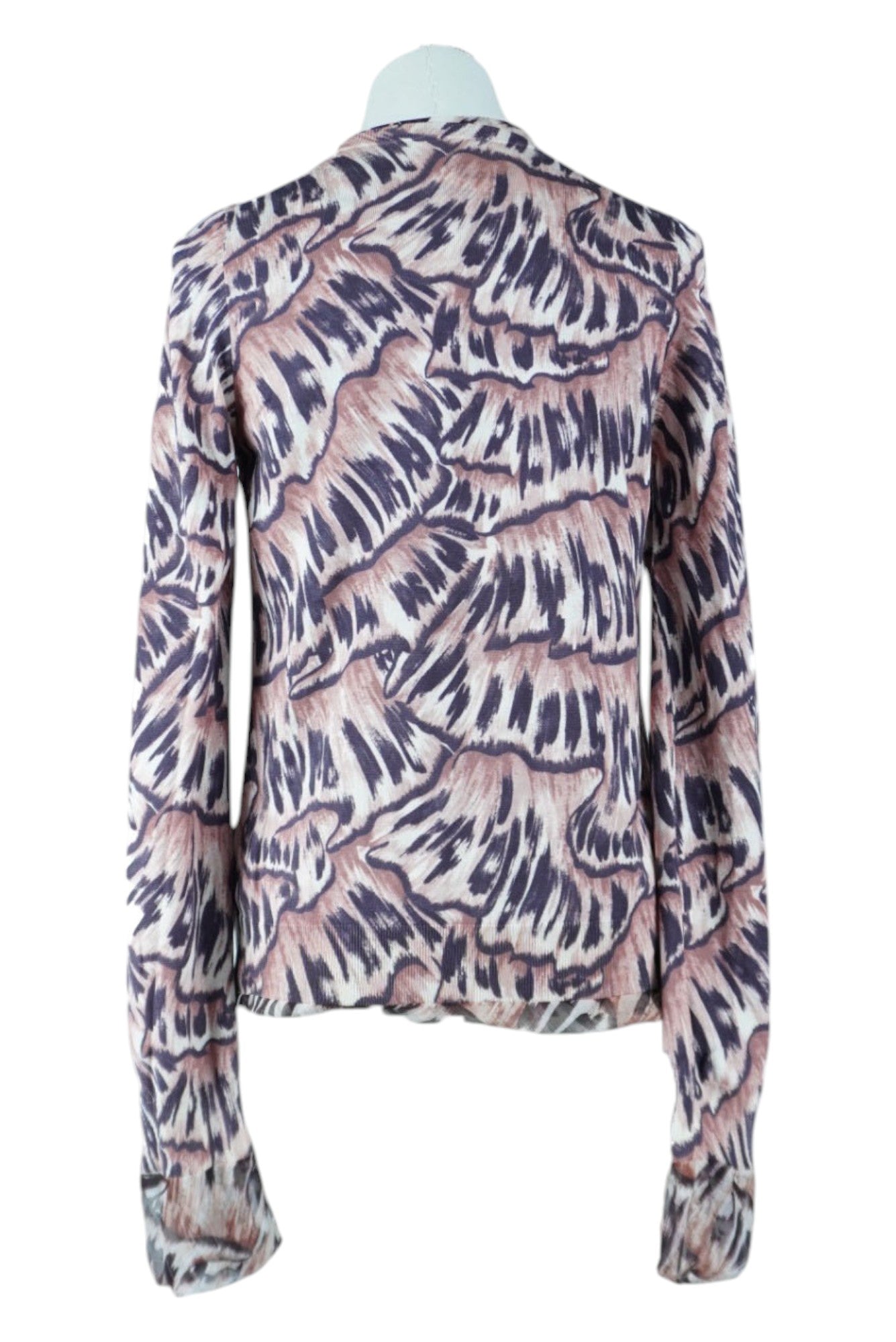 Bottega Veneta Multicolor Printed Cashmere and Silk Cardigan