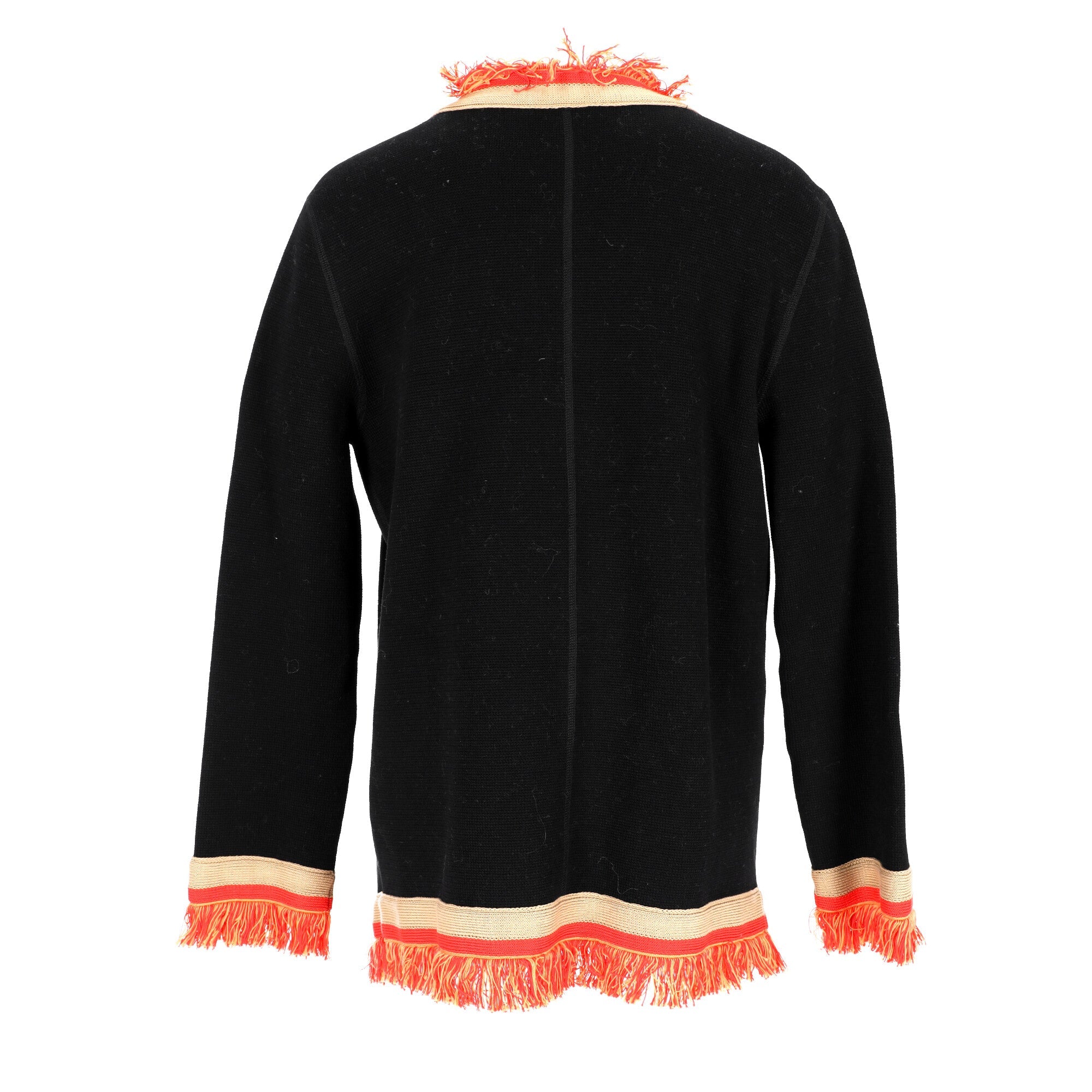 Bottega Veneta Fringe-Trimmed Blazer in Multicolor Cotton