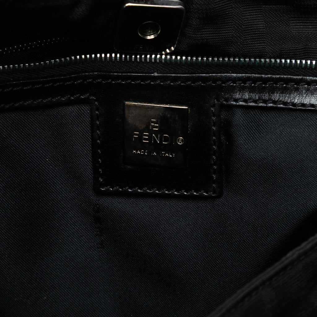 Vintage Pocket Shoulder Bag Zucca Canvas Small