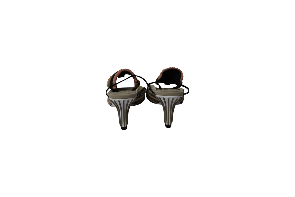 Fendi 70mm Ankle Strap Sandals in Multicolor Synthetic