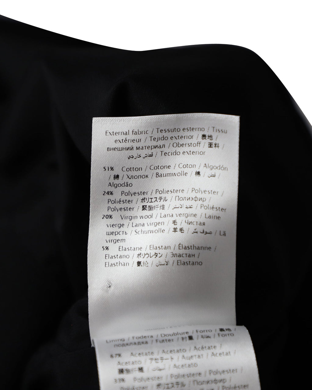 Red Valentino Single-Breasted Coat in Black Cotton