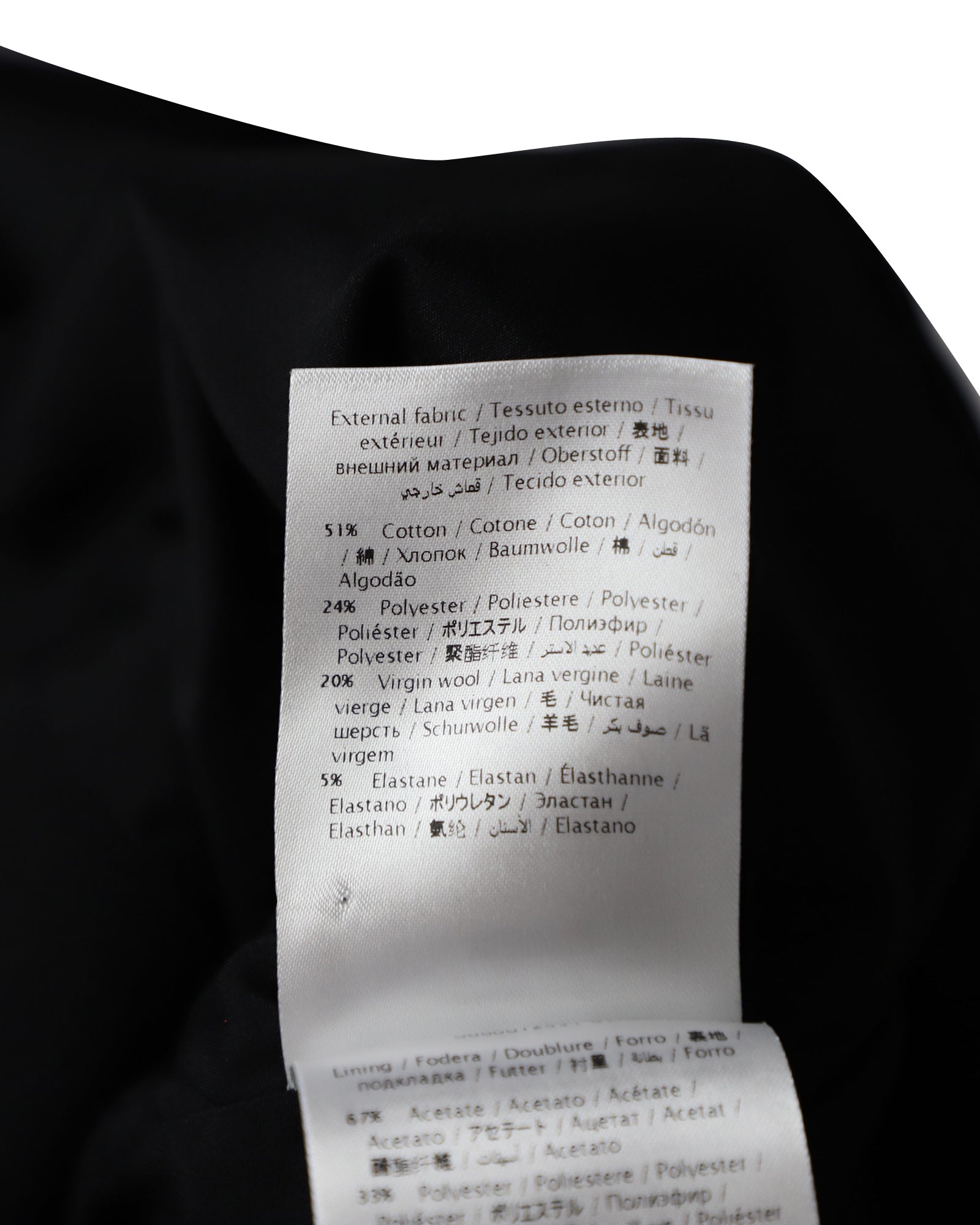 Red Valentino Single-Breasted Coat in Black Cotton