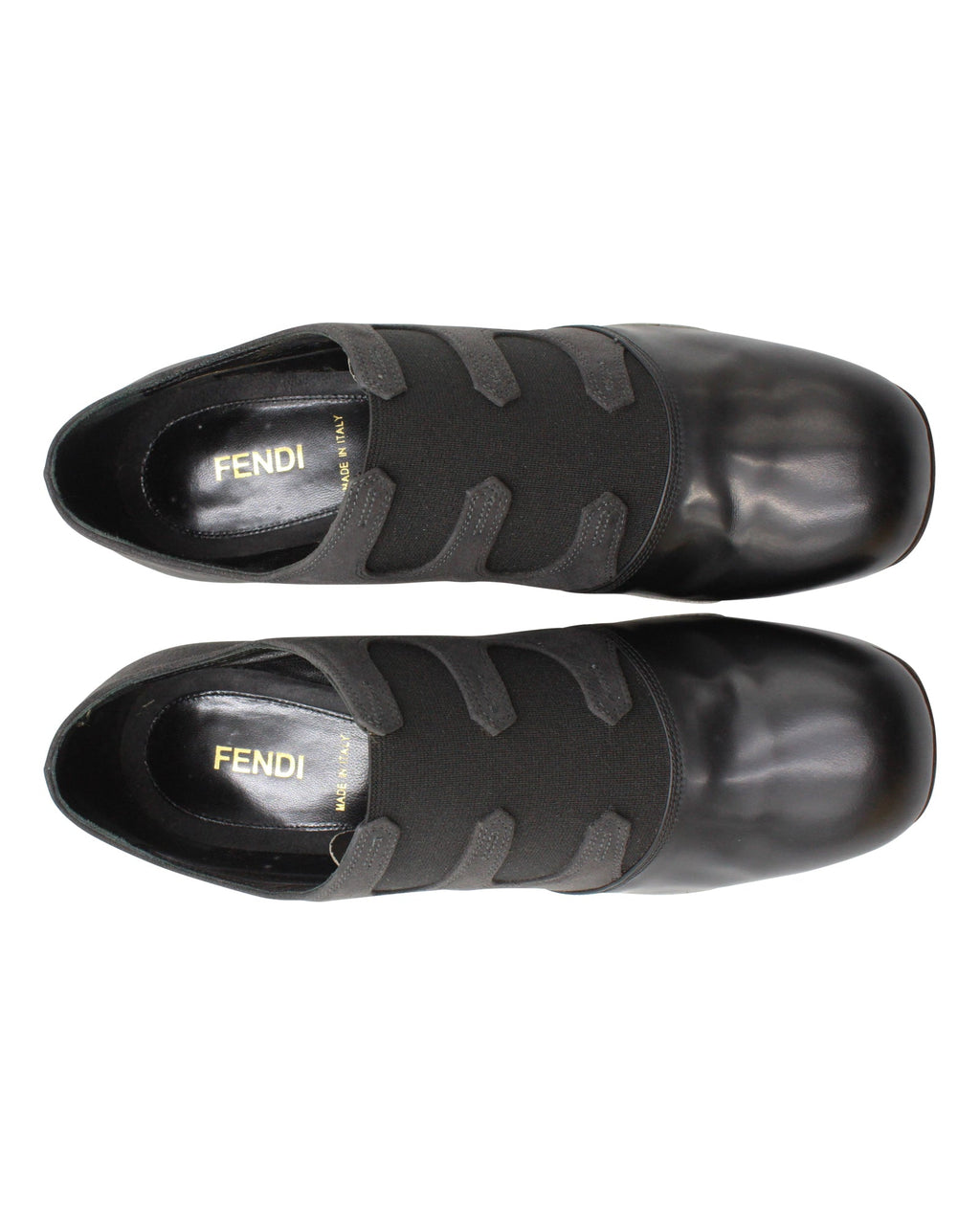 Fendi Gartered Ankle Boots in Grey Suede