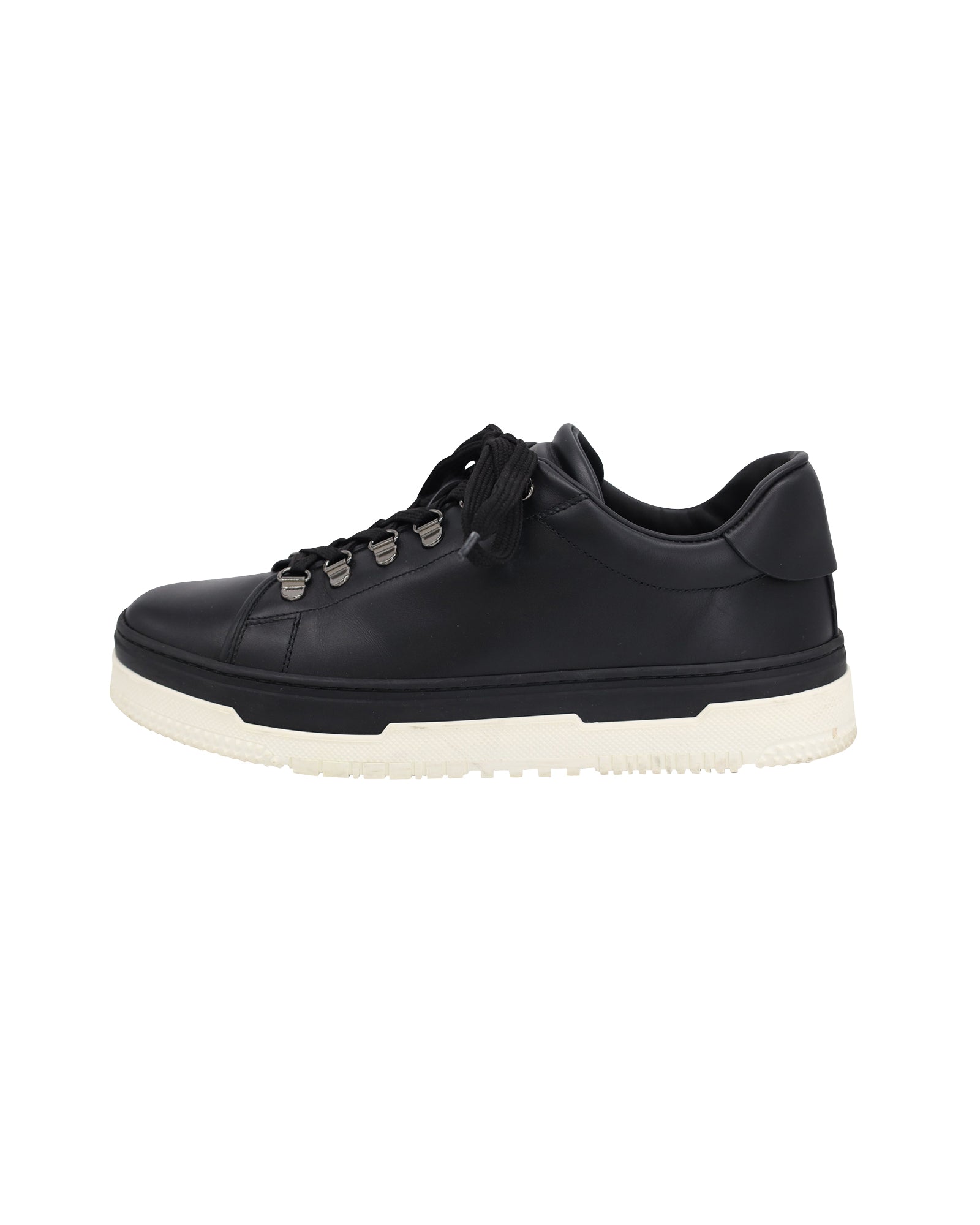 Valentino Garavani Low Top Sneakers in Black Leather