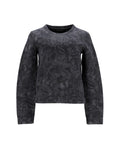 Valentino Butterfly Print Sweatshirt in Grey Cotton