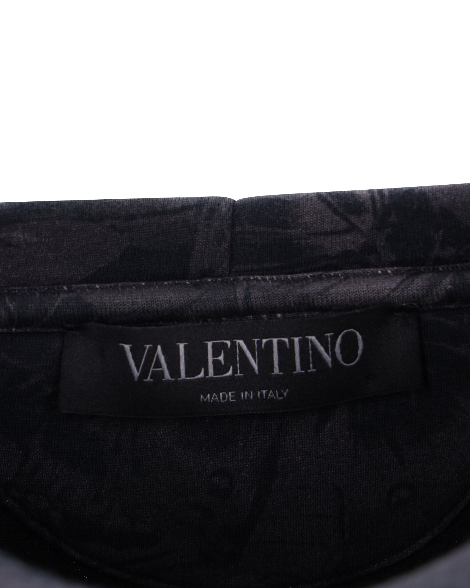 Valentino Butterfly Print Sweatshirt in Grey Cotton