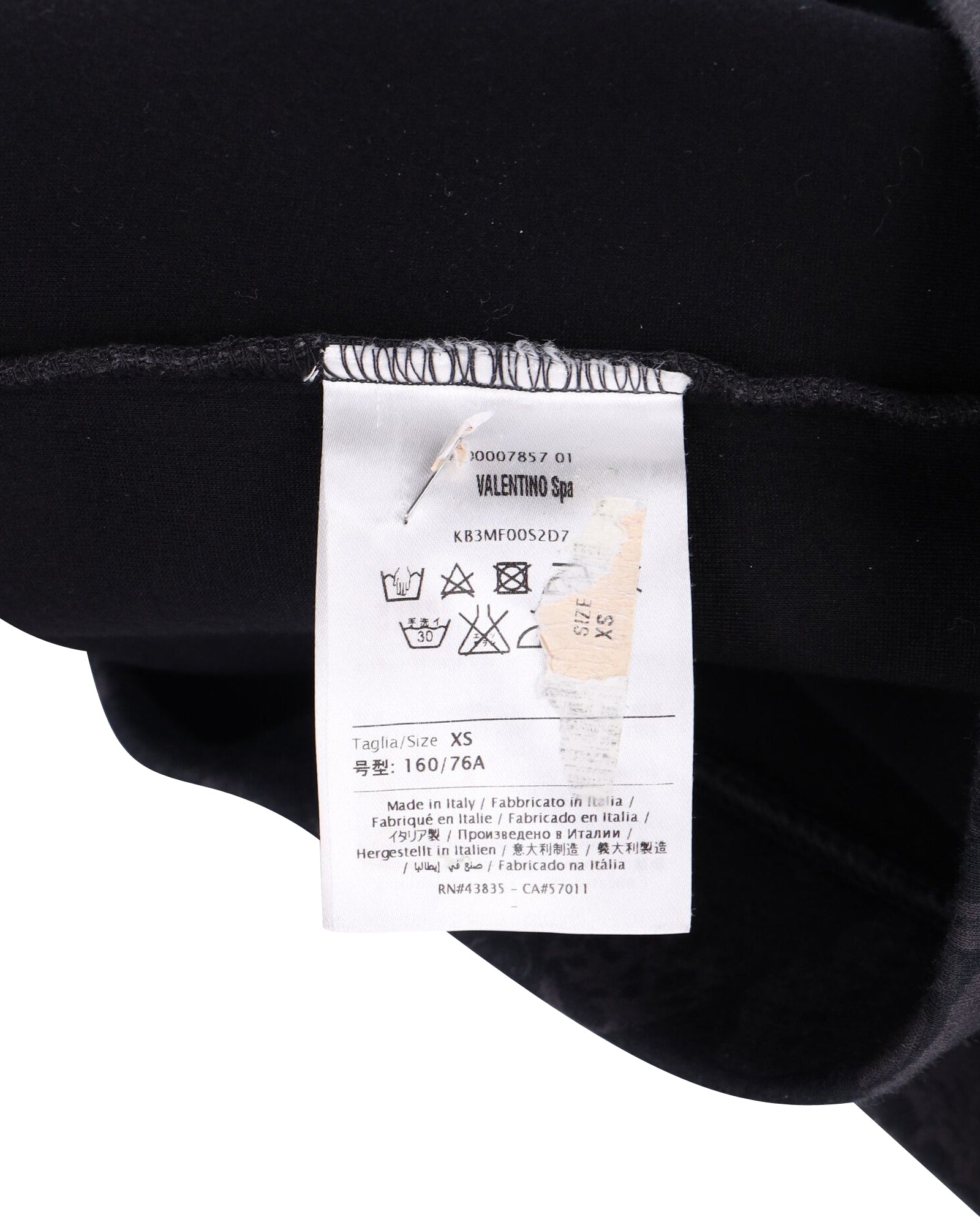 Valentino Butterfly Print Sweatshirt in Grey Cotton
