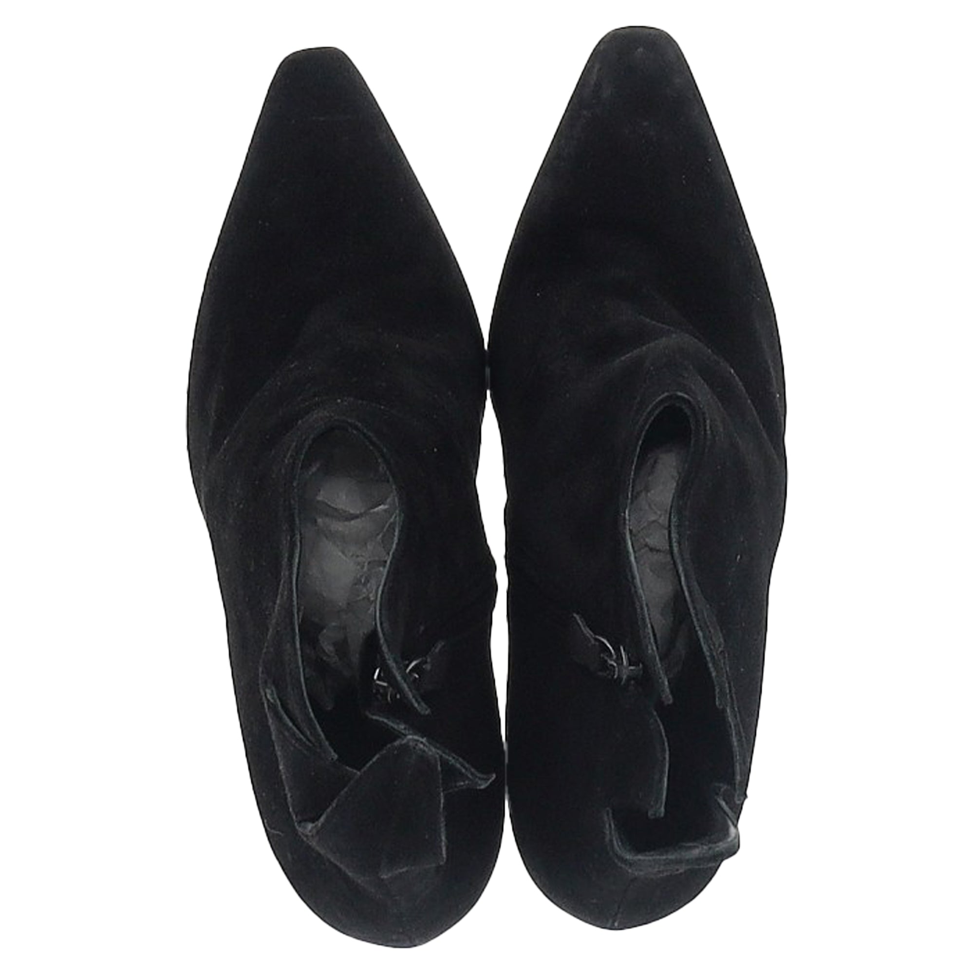 Bottega Veneta Flame Heeled Ankle Boots in Black Suede