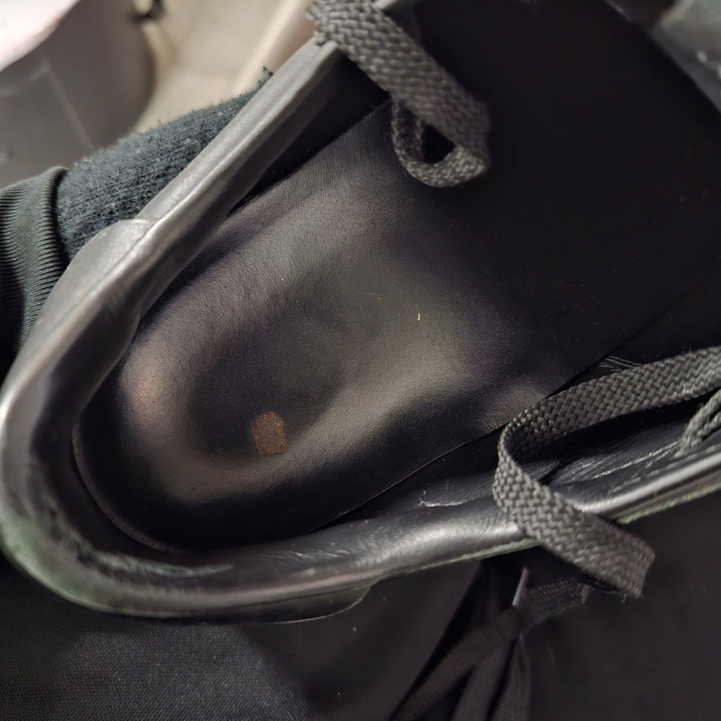 Valentino Garavani Rockstud Lace-Up Sneakers in Black Calfskin Leather