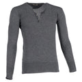 Bottega Veneta Half-Buttoned Sweater in Grey Wool
