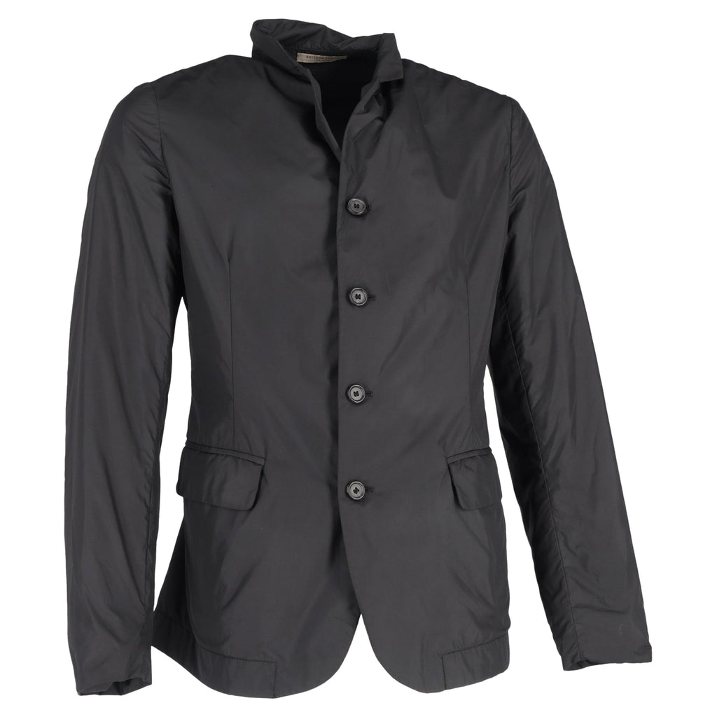 Bottega Veneta Single-Breasted Blazer in Black Nylon