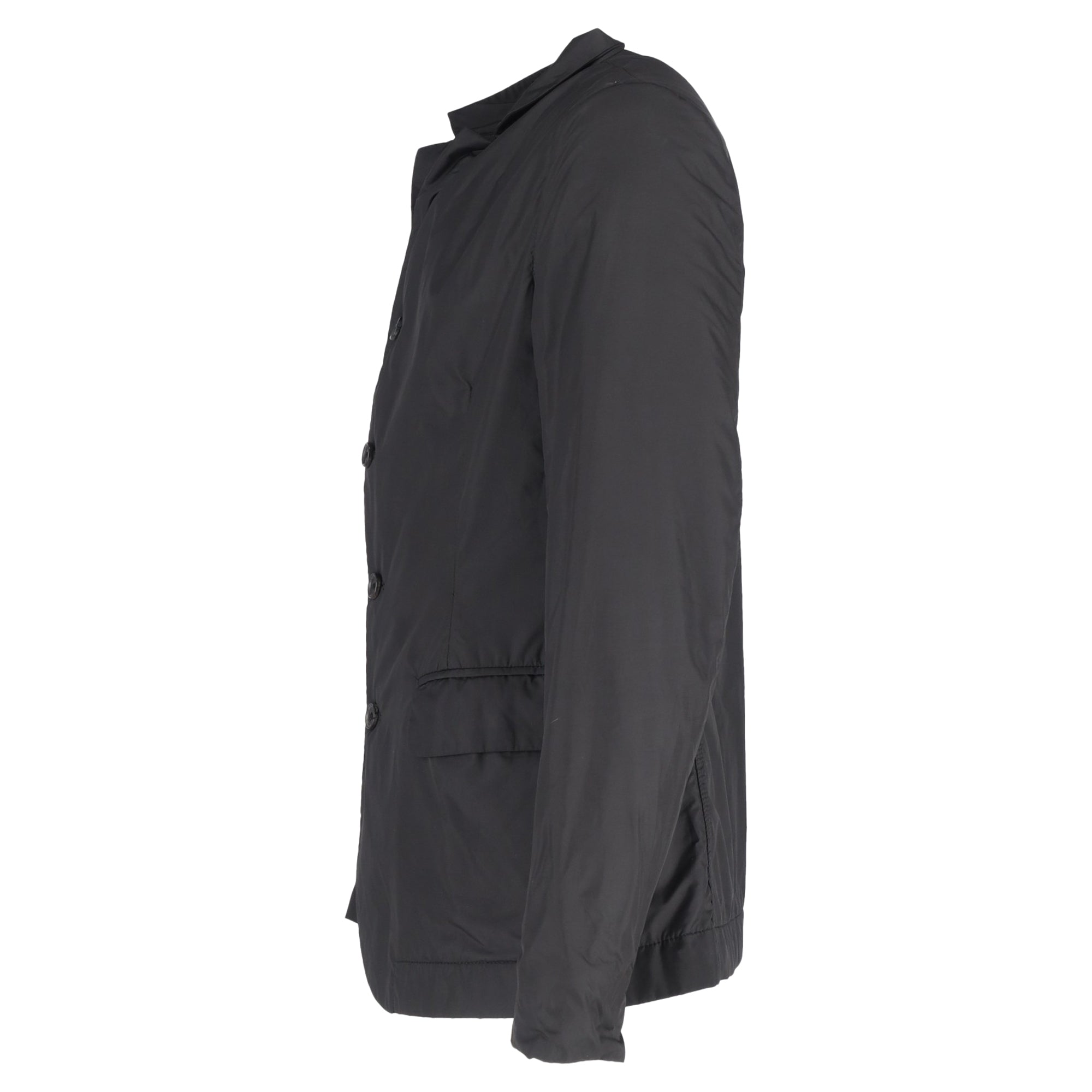 Bottega Veneta Single-Breasted Blazer in Black Nylon