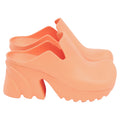 Bottega Veneta Flash Mules in Orange Rubber