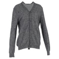 Bottega Veneta Distressed Cardigan in Grey Wool