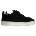 Christian Louboutin Happyrui Spiked Sneakers in Black Suede