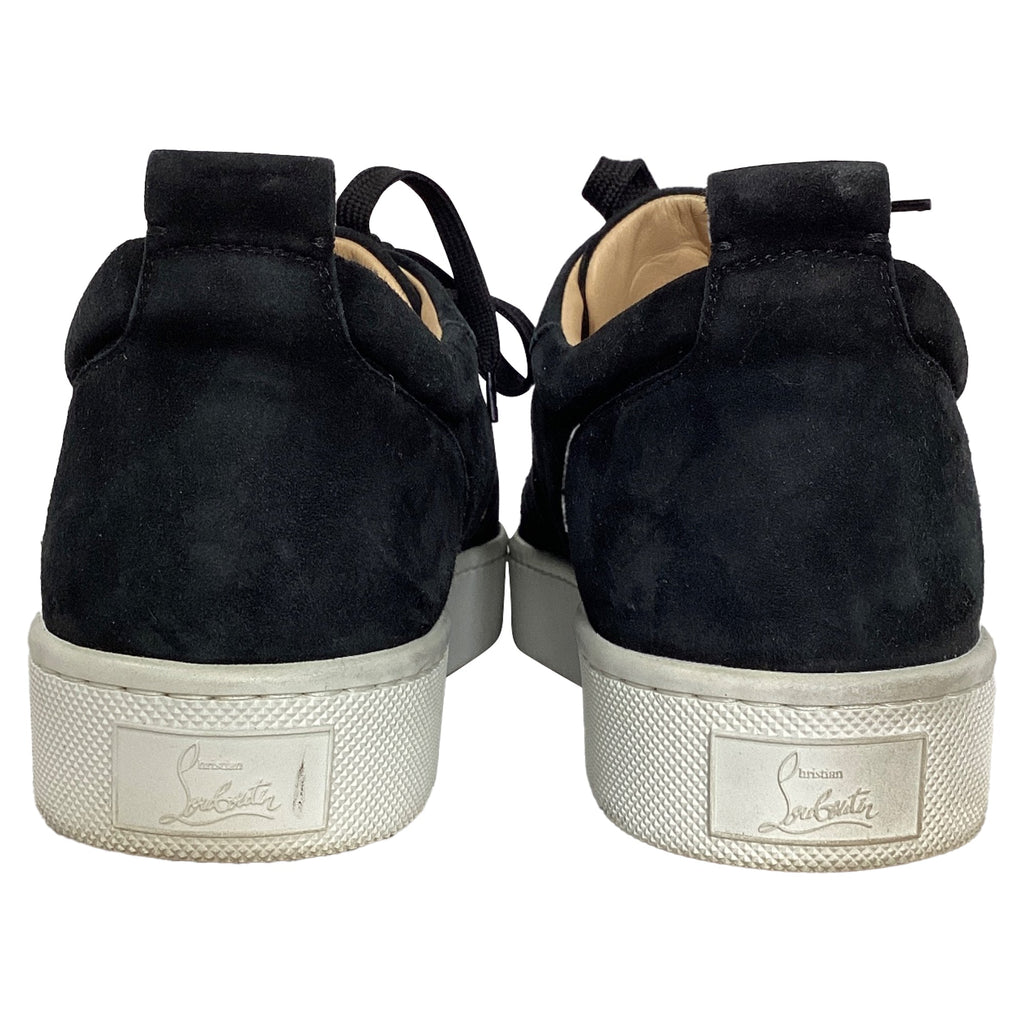Christian Louboutin Happyrui Spiked Sneakers in Black Suede