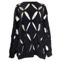 Valentino Cut-Out Sweater in Black Virgin Wool