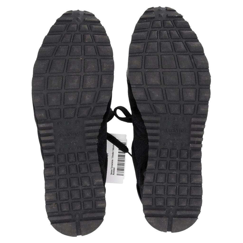 Valentino Garavani Rockrunner Sneakers in Black Mixed Media