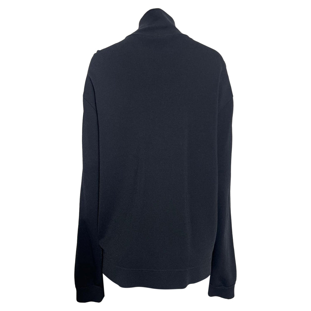 Valentino Garavani Logo-Tape Track Jacket in Black Viscose