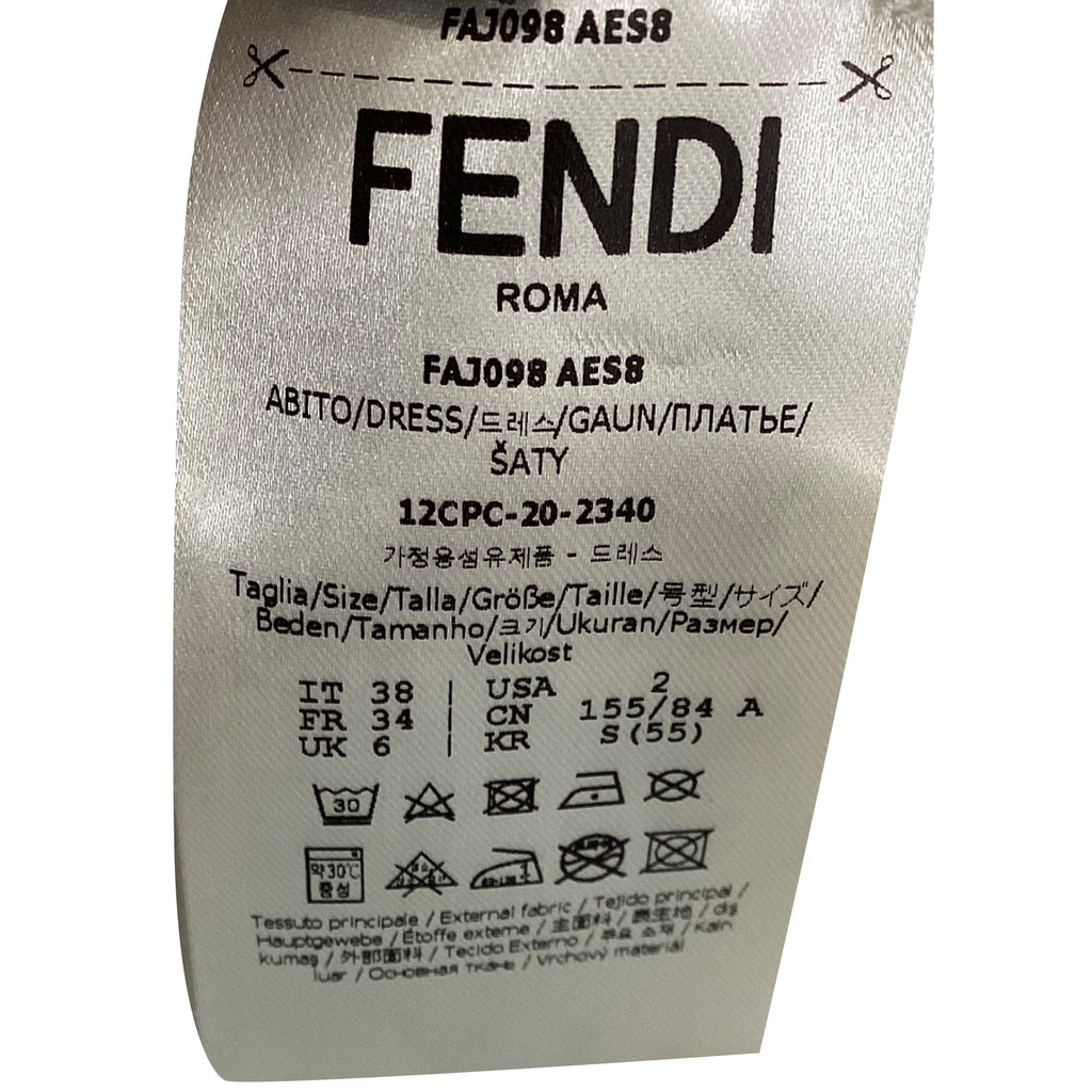 Fendi Track Jacket in White Cotton
