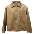 Bottega Veneta Half-Zip Jacket in Brown Cotton