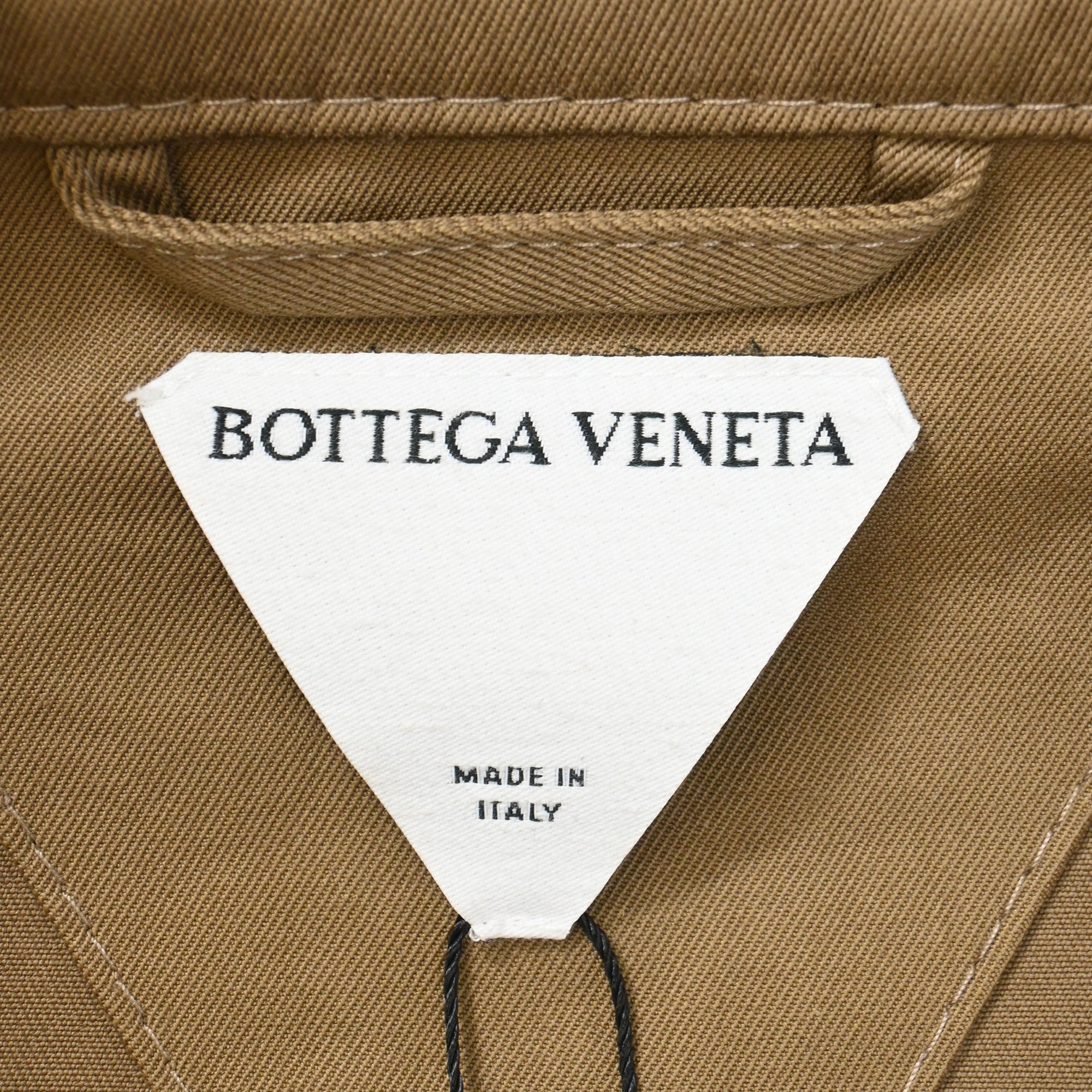 Bottega Veneta Half-Zip Jacket in Brown Cotton