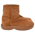 Bottega Veneta Snap Ankle Boots in Brown Suede