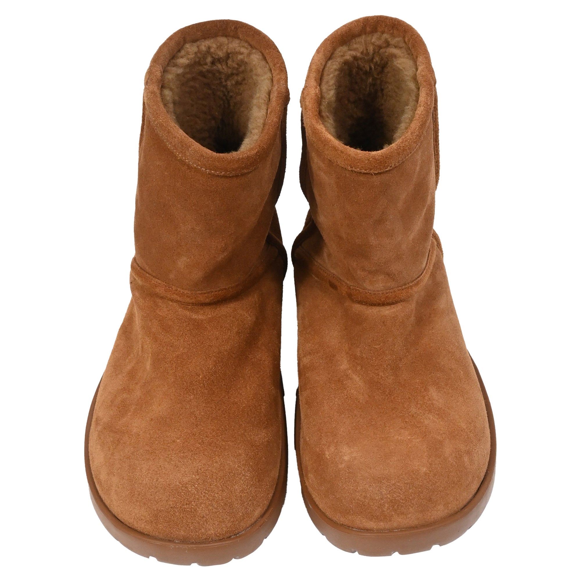 Bottega Veneta Snap Ankle Boots in Brown Suede