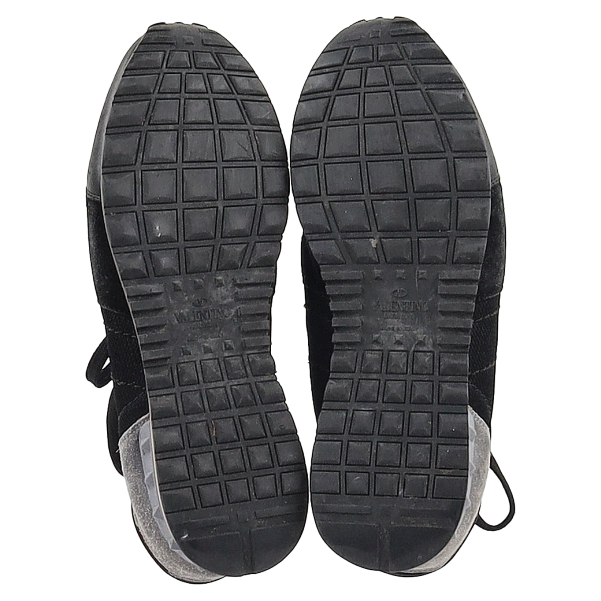 Valentino Garavani Rockrunner Sneakers in Black Mixed Media