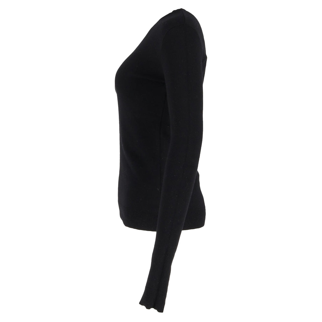 Bottega Veneta Crewneck Sweater in Black Wool
