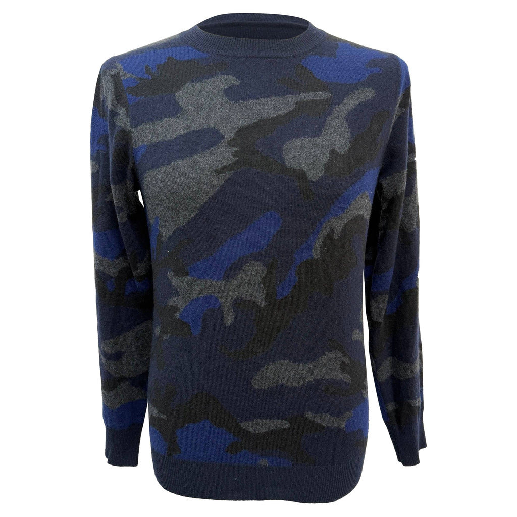 Valentino Garavani Camouflage Jumper in Multicolor Wool
