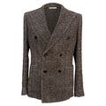 Bottega Veneta Double Breasted Blazer in Brown Wool
