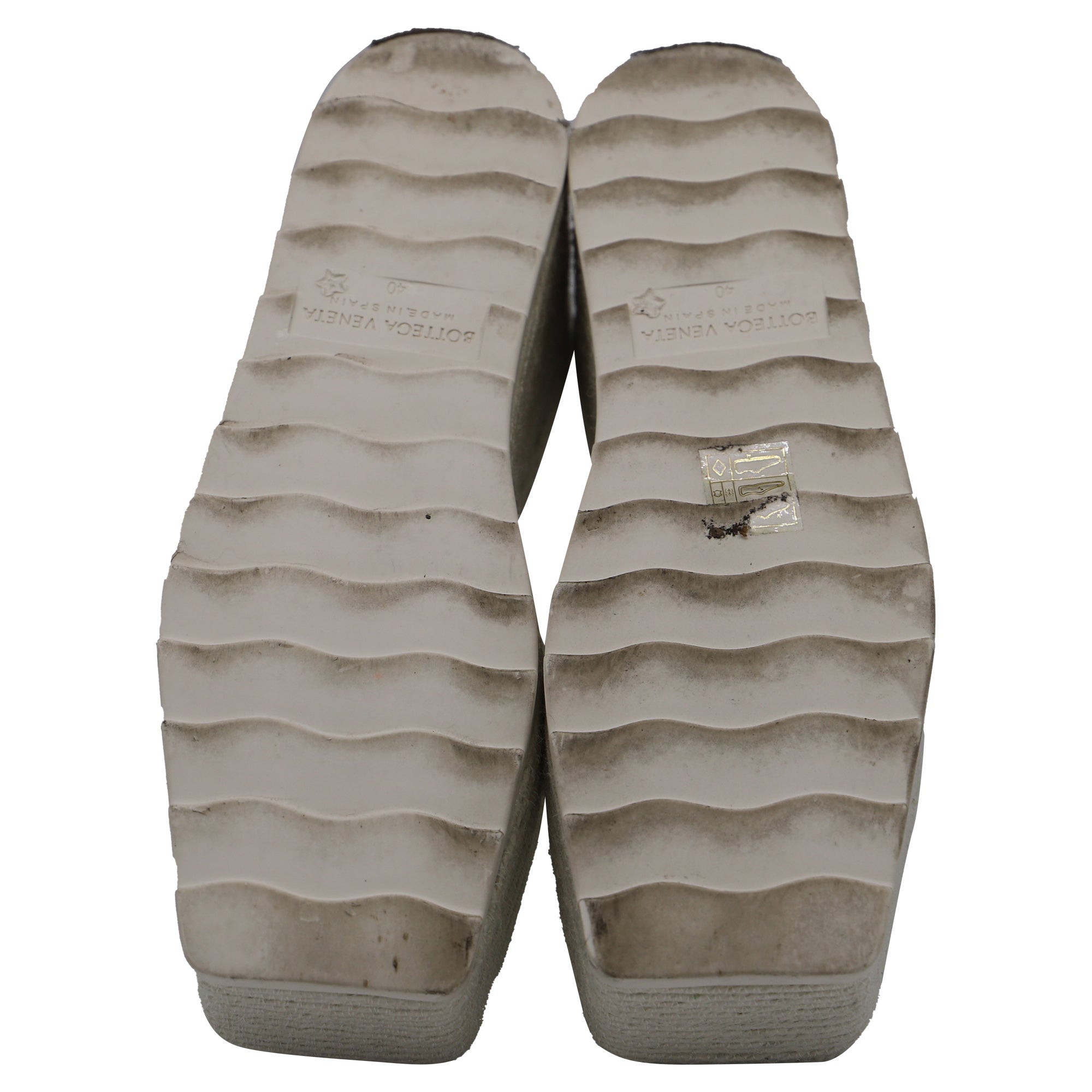 Bottega Veneta Stretch Lace-Up Wedge Espadrilles in White Leather