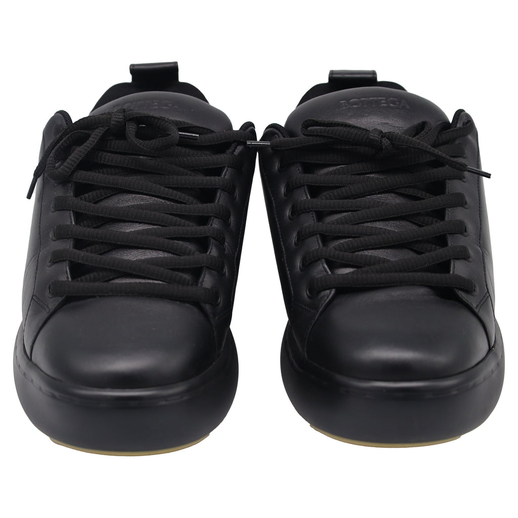 Bottega Veneta Pillow Low-Top Sneakers in Black Calf Leather