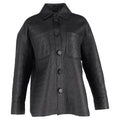 Fendi Monogram Go-To Jacket in Black Nappa Leather
