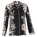 Valentino Cuban-Collar Shirt in Floral-Print Silk