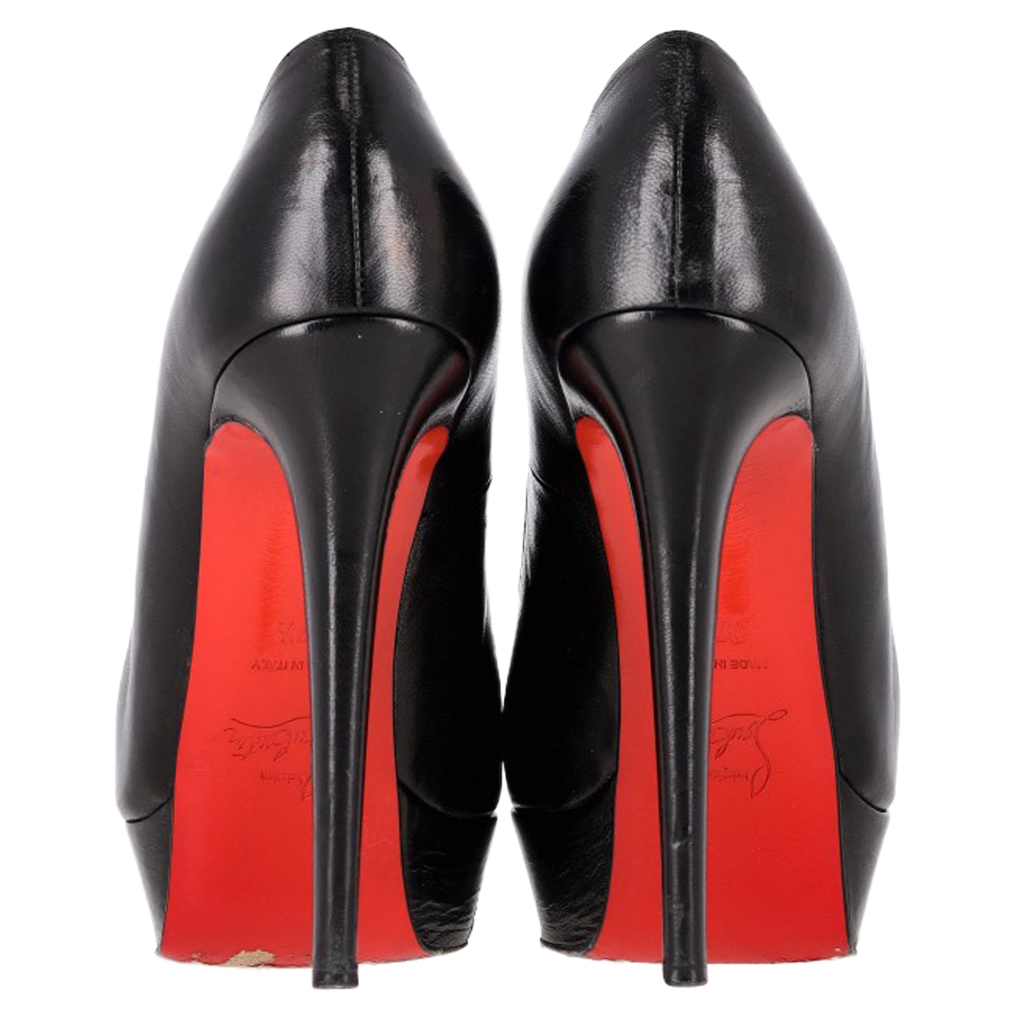 Christian Louboutin Bianca 120 Pumps in Black Leather