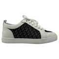 Christian Louboutin Rantulow Rubber-Trimmed Sneakers in White Leather