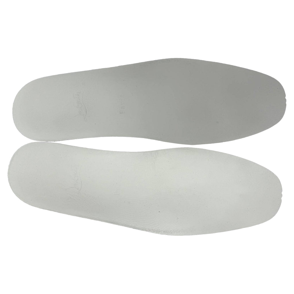 Christian Louboutin Rantulow Rubber-Trimmed Sneakers in White Leather