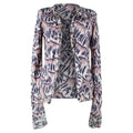Bottega Veneta Multicolor Printed Cashmere and Silk Cardigan