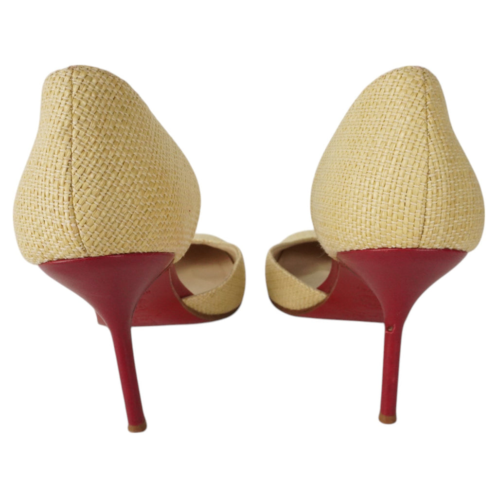 Christian Louboutin Light Rattan Heels