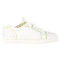 Christian Louboutin Vieira Spikes Sneakers in White Leather