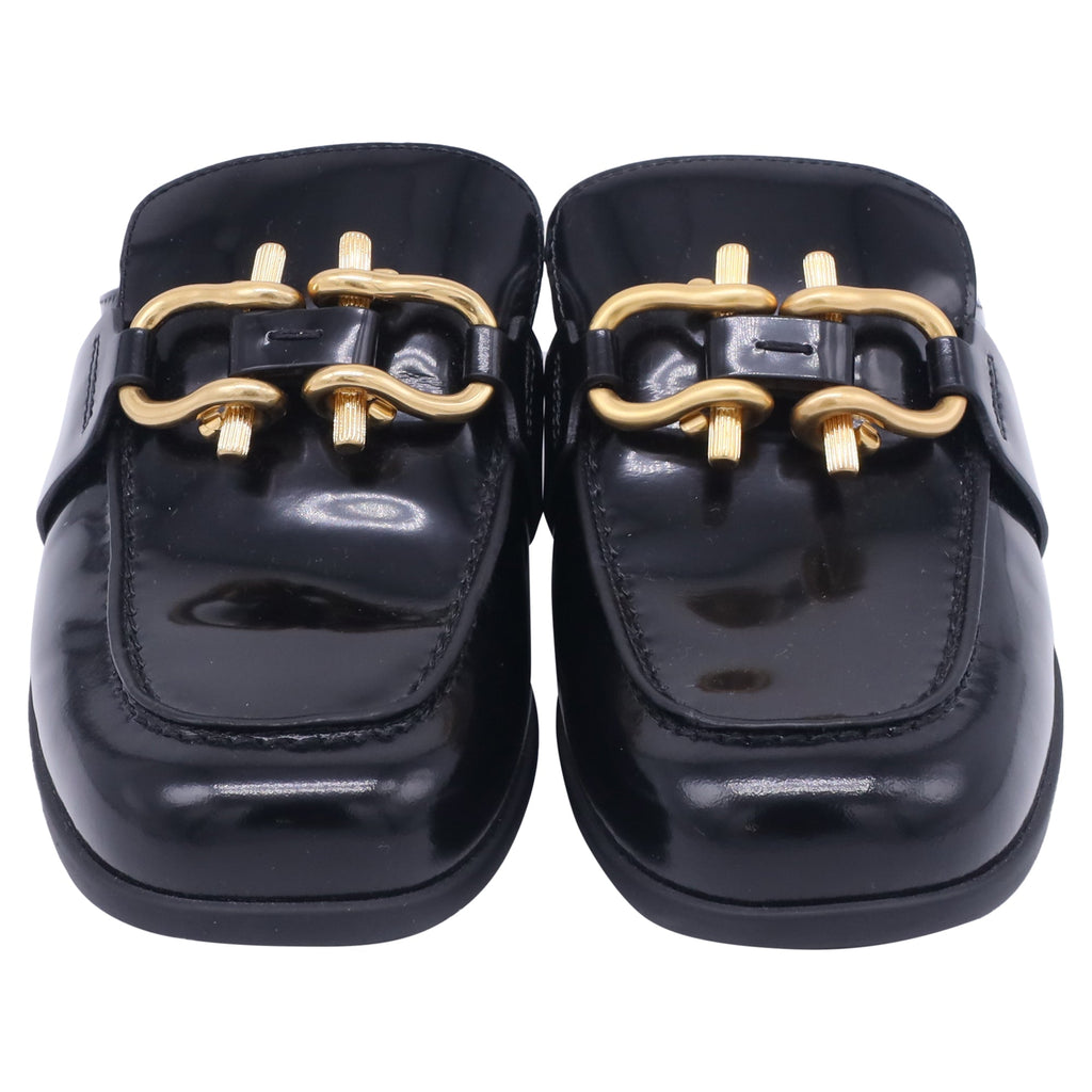 Bottega Veneta Monsieur Mules in Black Calf Leather
