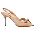 Christian Louboutin Moustique Slingback Pumps in Pink Satin