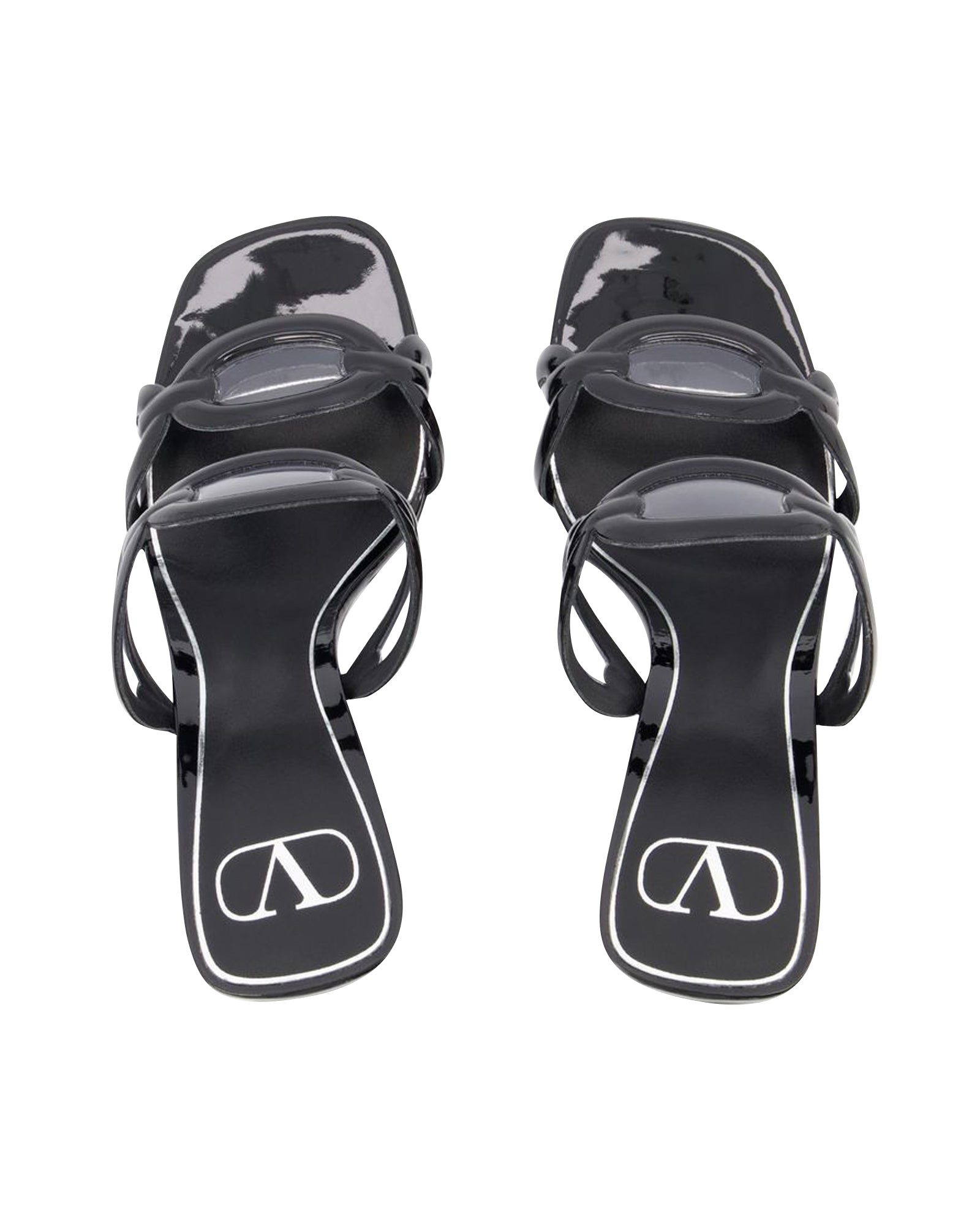Chain 1967 T.100 Sandals - Valentino Garavani - Black - Brass