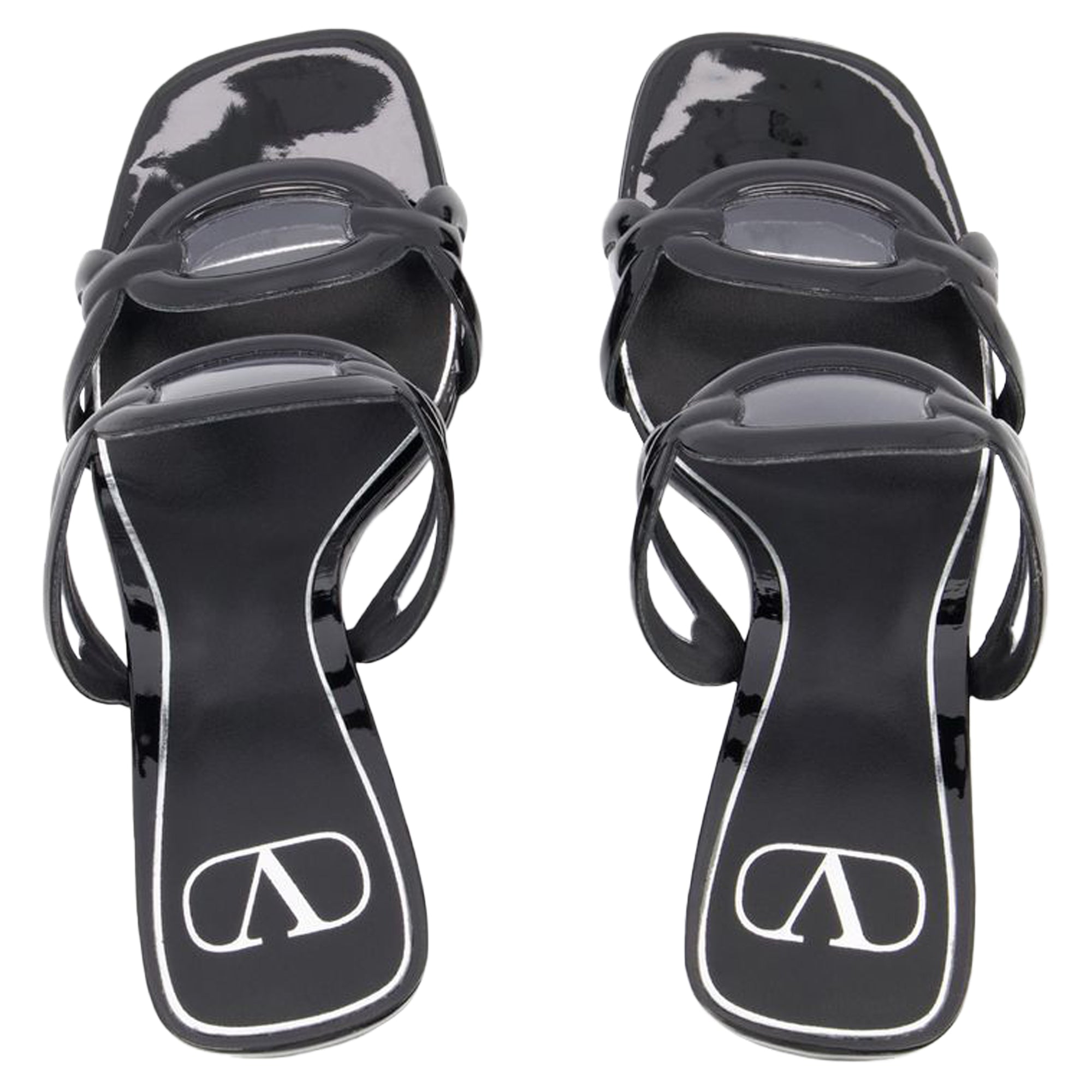 Chain 1967 T.100 Sandals - Valentino Garavani - Black - Brass