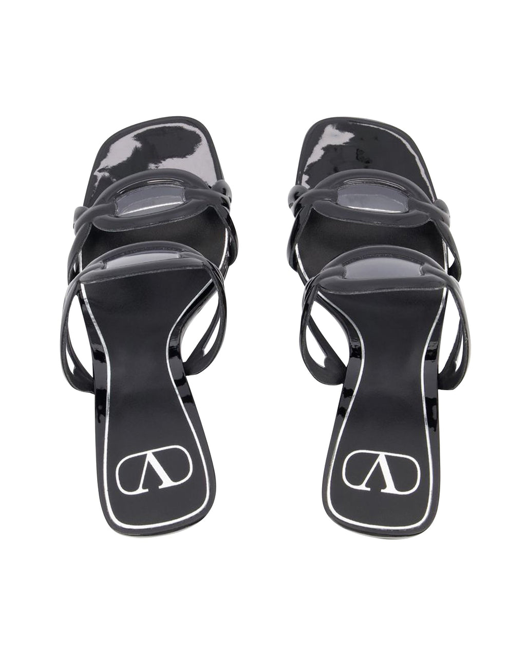 Chain 1967 T.100 Sandals - Valentino Garavani - Black - Brass