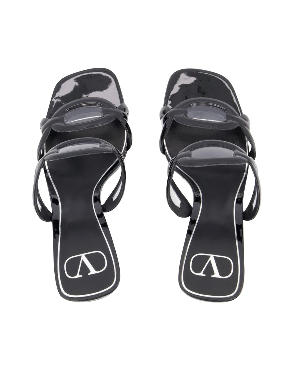 Chain 1967 T.100 Sandals - Valentino Garavani - Black - Brass