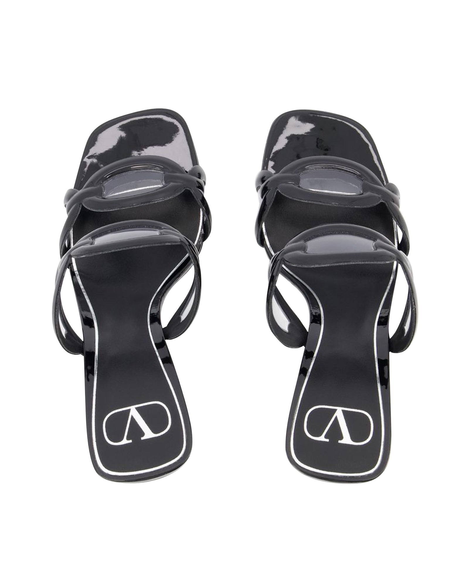 Chain 1967 T.100 Sandals - Valentino Garavani - Black - Brass